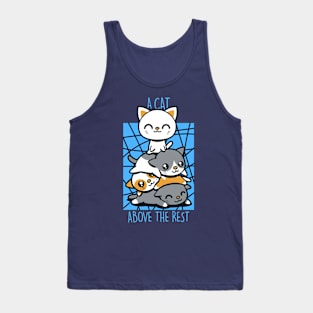 Cute Funny Kawaii Cats Bonding Funny Saying Gift For Cat Lovers Tank Top